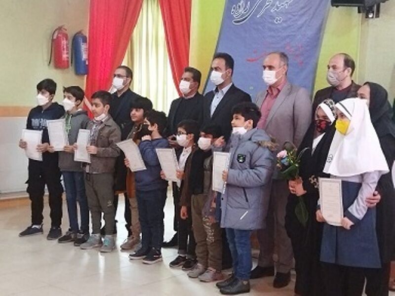 تجلیل از ۶۲ دانش آموز برتر جشنواره خلاق در البرز